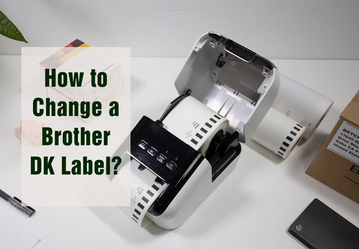 How to replace new paper roll on brother DK label cartridges