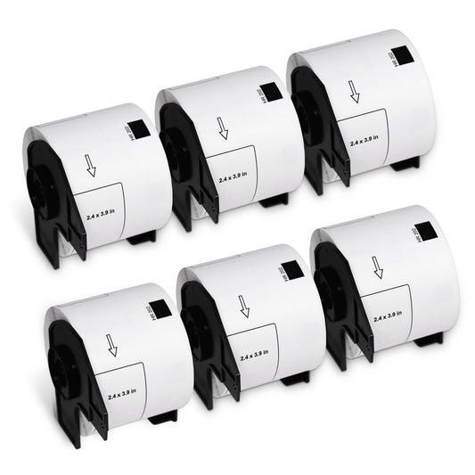 Brother DK-1202 Film Removable Shipping Labels 2.4" x 3.9"
