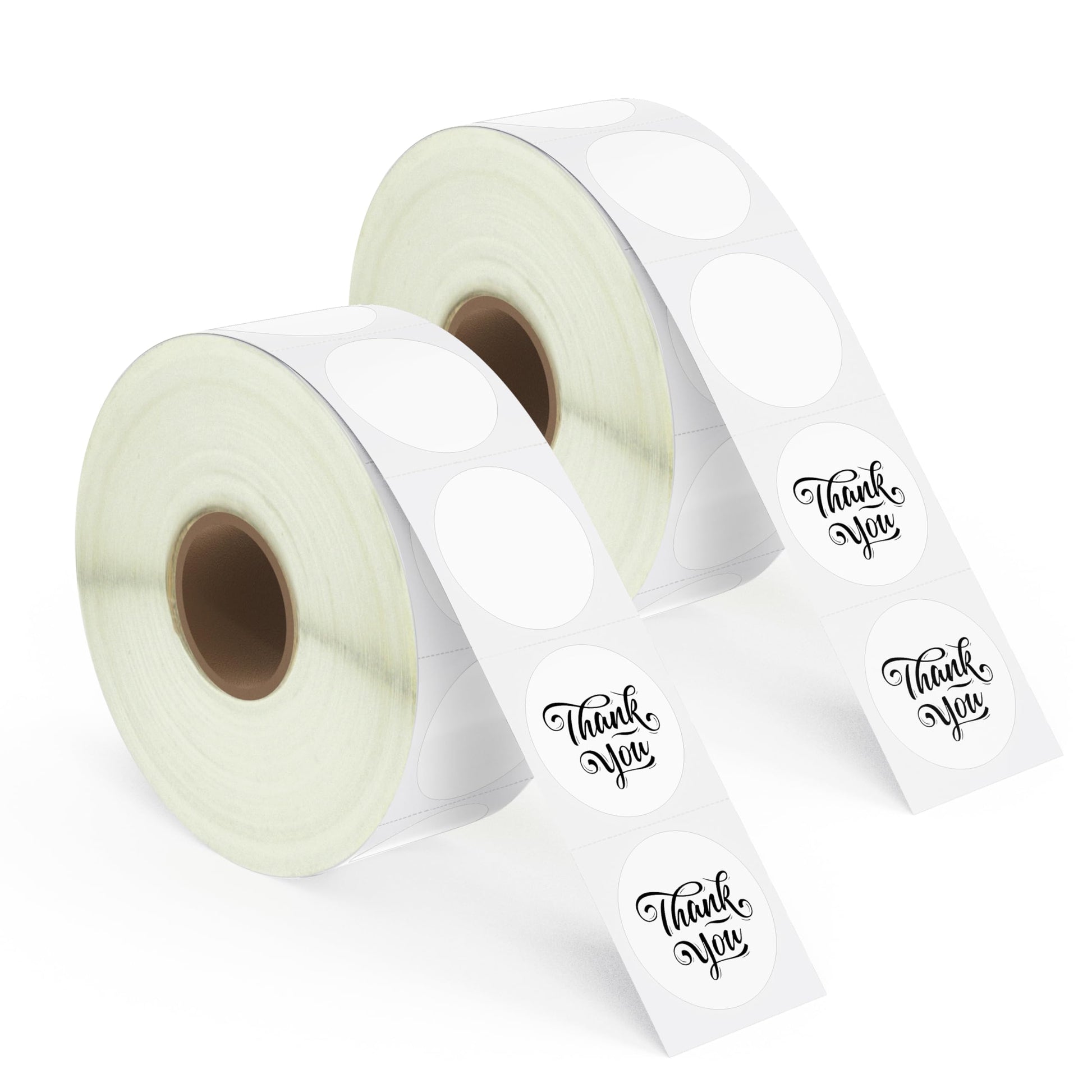 Direct thermal round labels –2 rolls pack