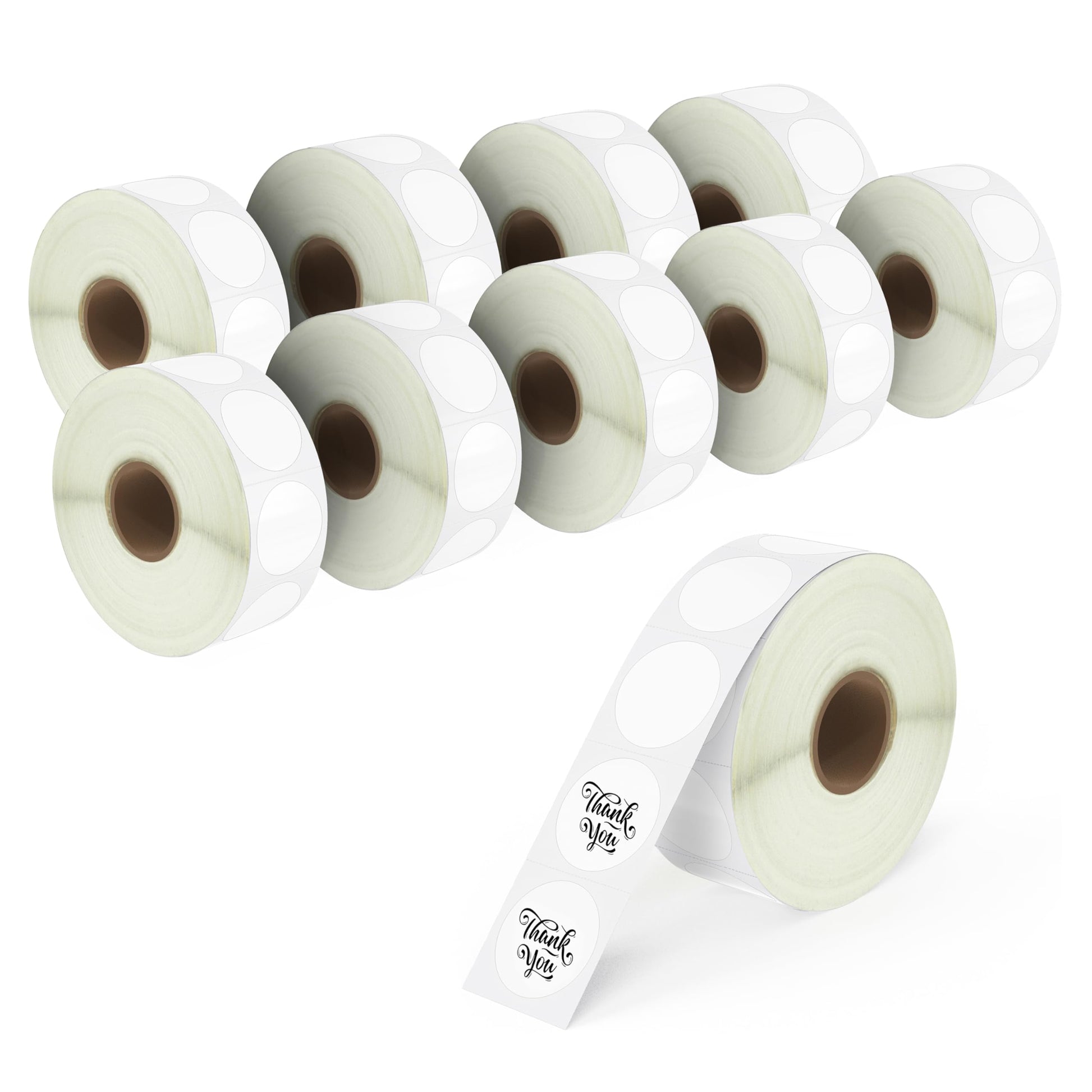 1.5" round labels with strong adhesive