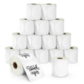 White round thermal labels for price tags