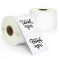 Perforated round thermal stickers