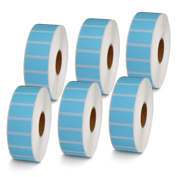 1" x 0.5" Blue Direct Thermal Labels