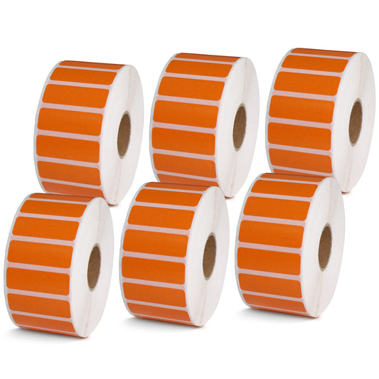 1.5" x 0.5" Orange Direct Thermal Labels
