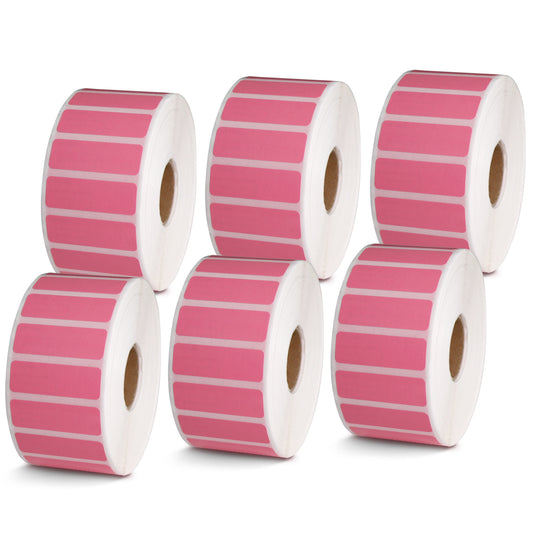 1.5" x 0.5" Pink Direct Thermal Labels