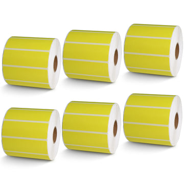 3" x 1" Yellow Direct Thermal Labels