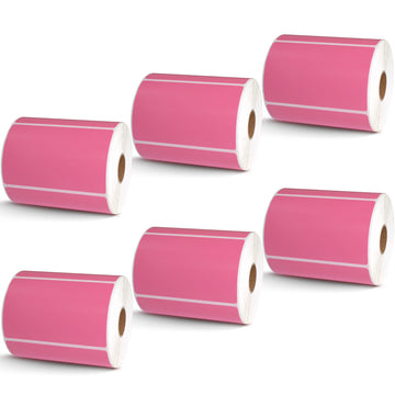 4" x 2.5" Pink Direct Thermal Labels