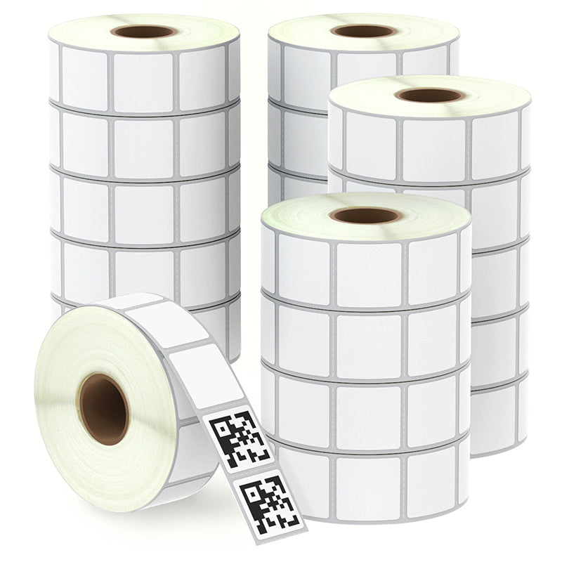 Zebra 1" x 1" Direct Thermal Labels Square QR Code Labels