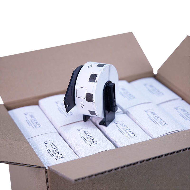 Betckey Brother DK-1221 Compatible Square Labels DK1221 Labels 0.9 in x 0.9 in