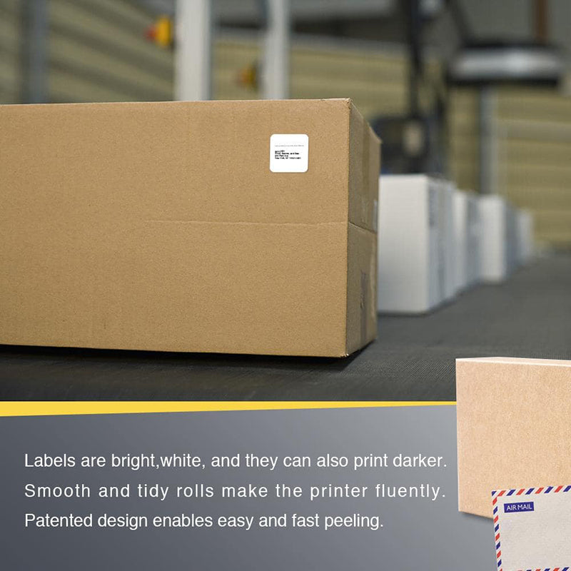 Zebra 1" x 1" Direct Thermal Labels Square QR Code Labels