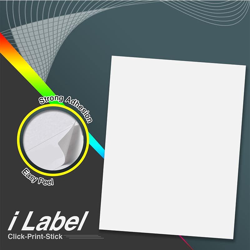 Betckey 8.5" x 11" Full Sheet Labels Shipping Sticker Paper for Laser & Inkjet Printers