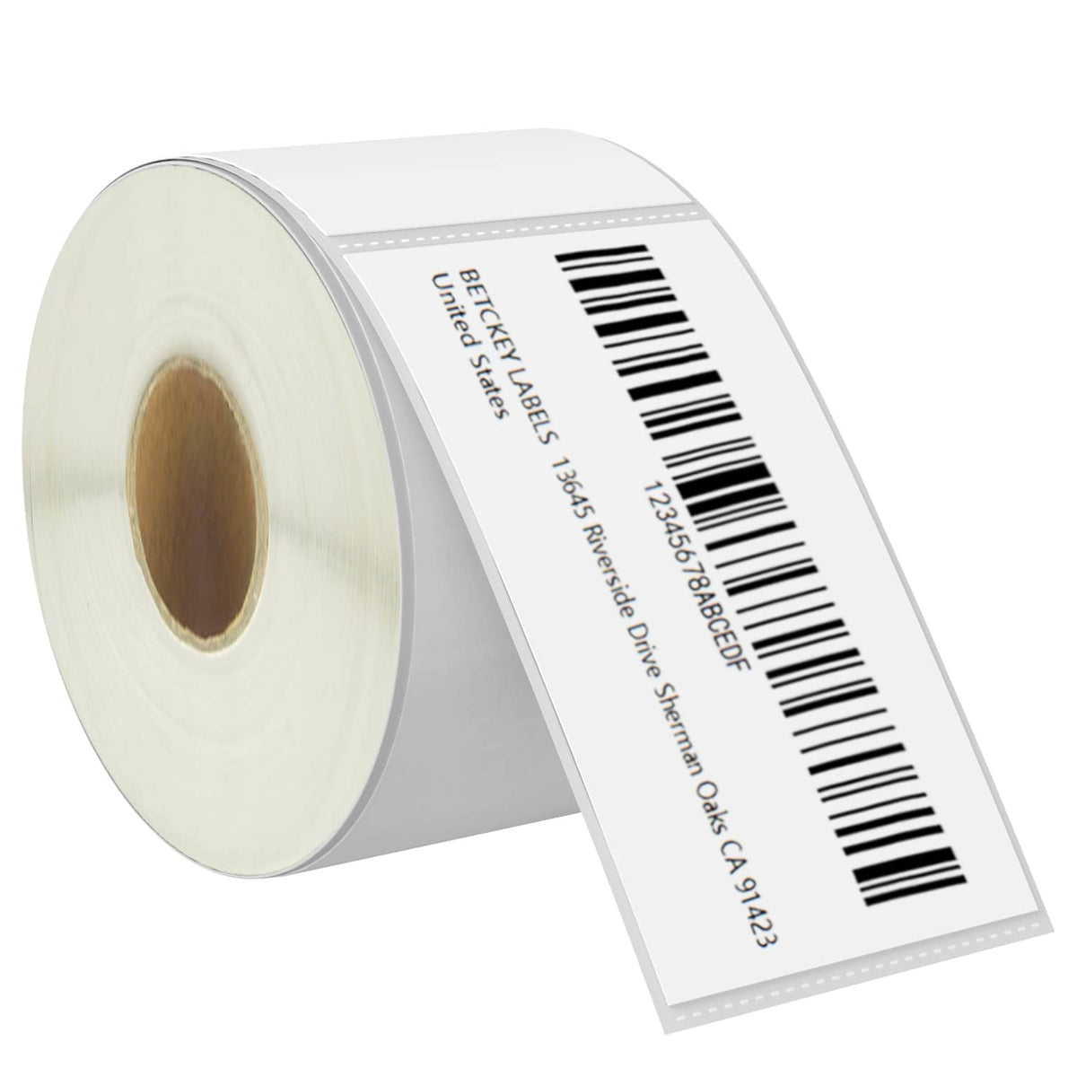 BETCKEY 4" x 6" (102 mm x 152 mm) Blank Shipping Labels Compatible with Zebra ＆ Rollo Label Printer(not for dymo 4XL), Premium Adhesive ＆ Perforat - 2