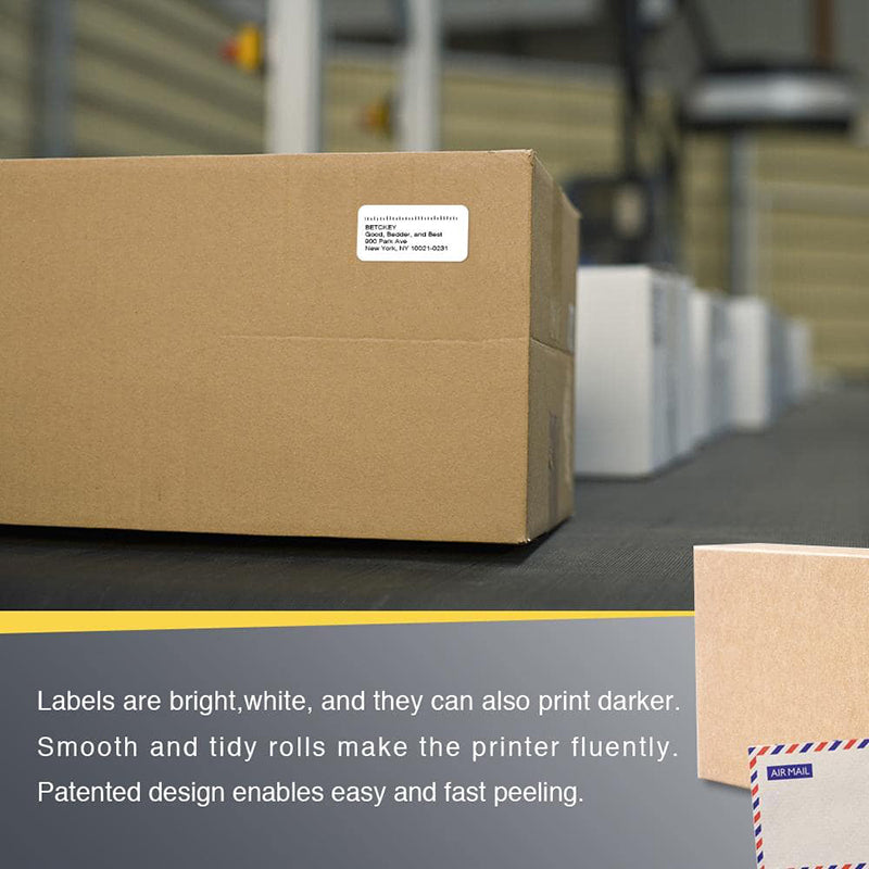 Zebra 1" x 2" Barcode & Address Labels Direct Thermal Labels