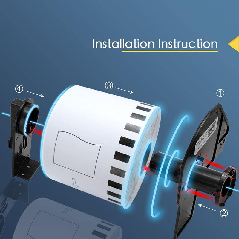Betckey Brother DK-2212 Continuous Matte Film Labels DK2212 Labels 2.4 in x 50 ft