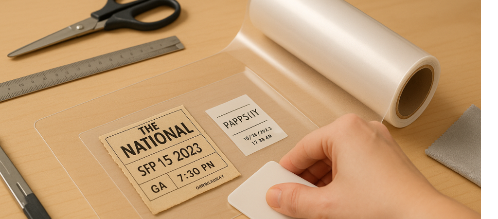 How to Preserve Concert Tickets (Works for Receipts and Thermal Labels Too)