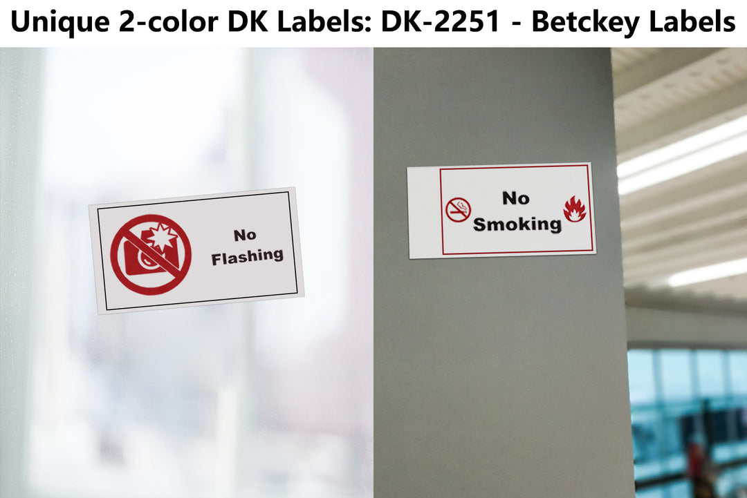 Unique 2-color DK Labels: DK-2251 - Betckey Labels