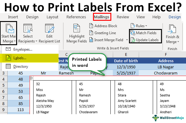 How to Print Address Labels