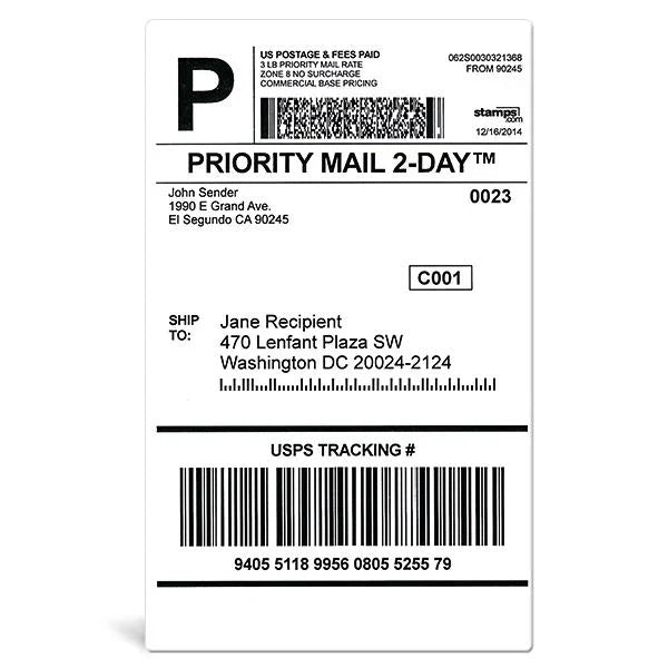 shipping labels