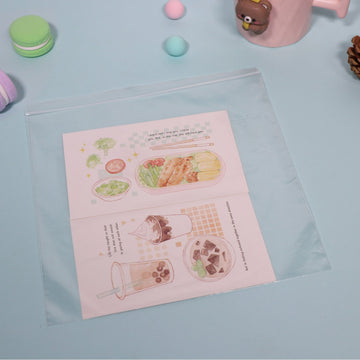 8" x 8" 2 Mil Clear Zip Bags 