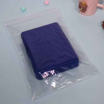 8" x 12" Clear Zip Bags 200 Pack