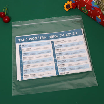 2 Mil 9" x 9" Resealable Clear Zip Bags 200 Pack