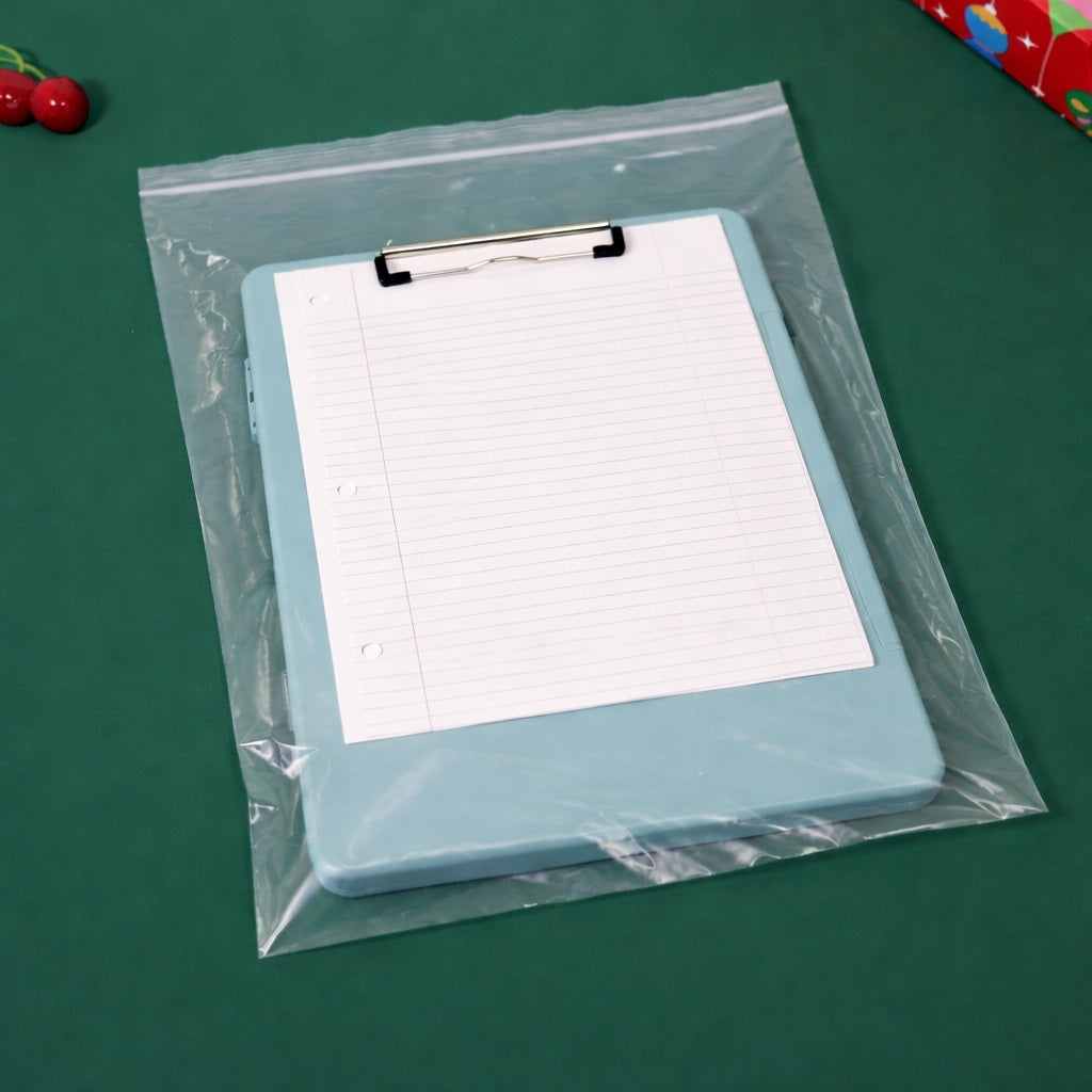 2 Mil 9" x 15" Resealable Clear Plastic Zip Bags 200 Pack