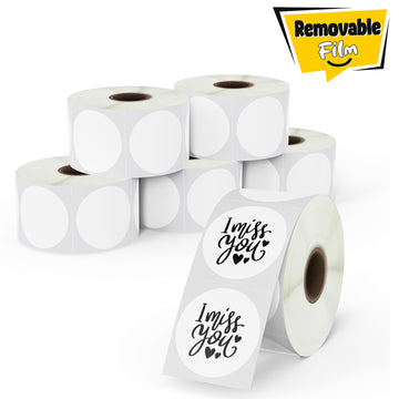 1.5" Round Removable Film Labels