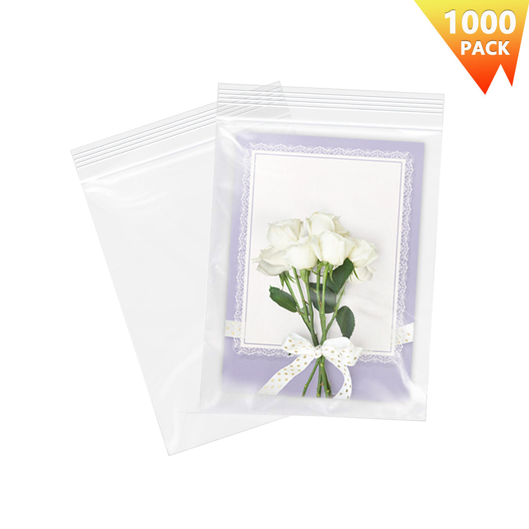 6" x 9" Clear Plastic Zip Lock Gift Bags