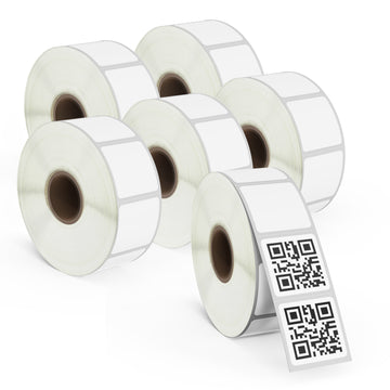 1" x 1" Square QR Code Film Removable Labels