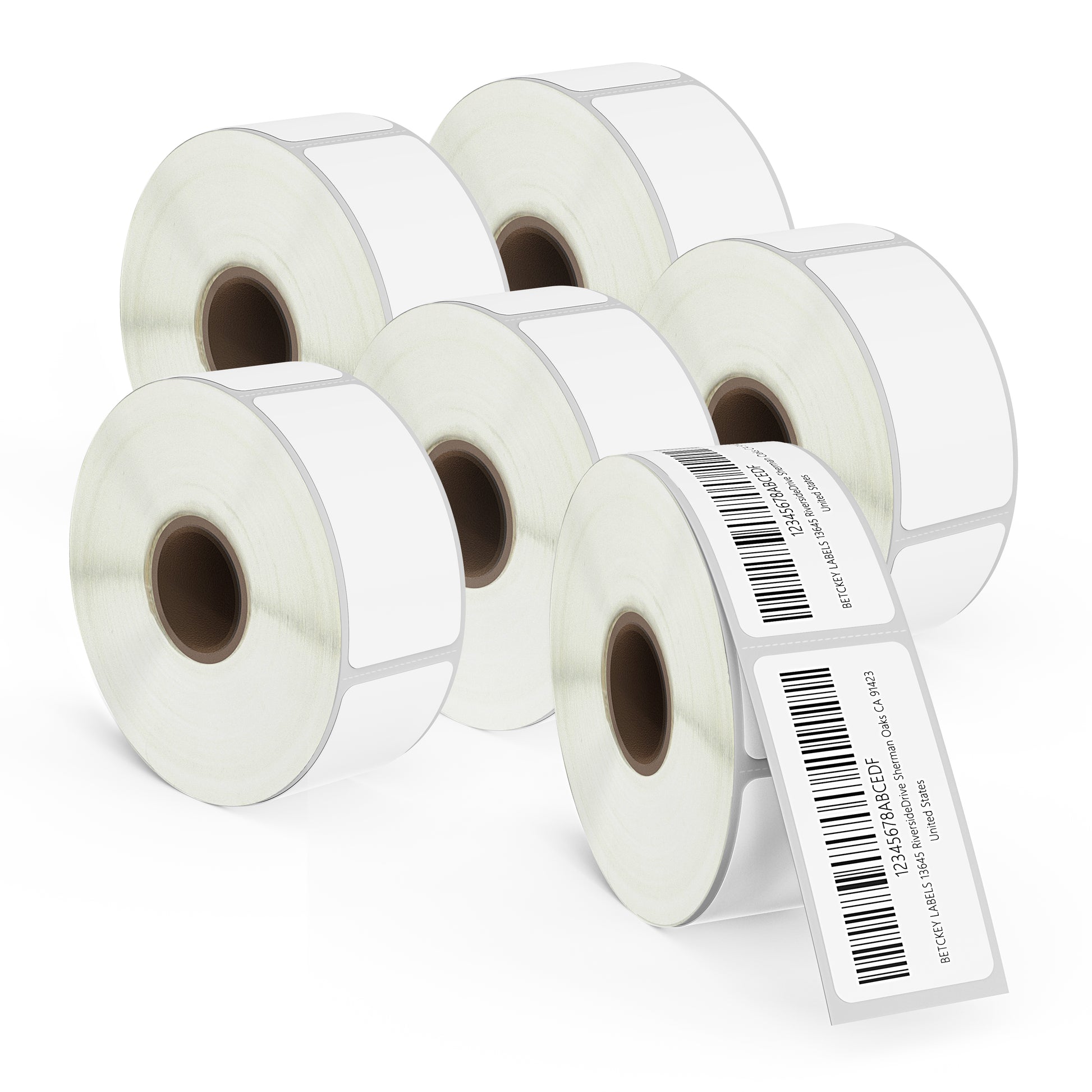 1" x 2" FBA Barcode & Address Film Removable Labels