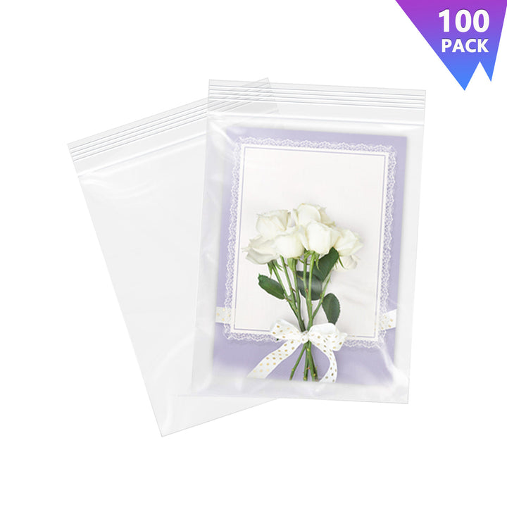 6" x 9" Clear Plastic Zip Lock Gift Bags