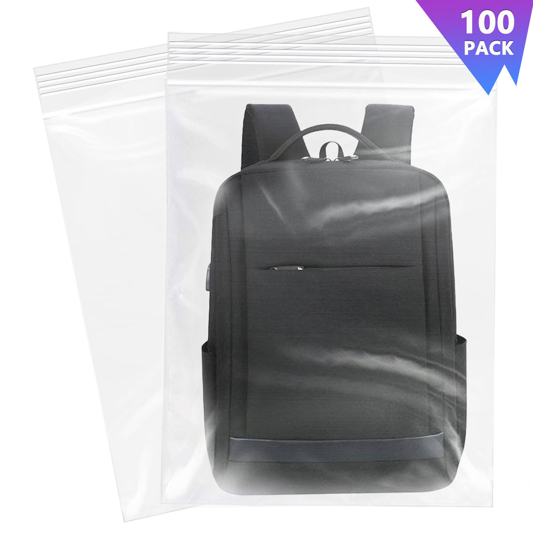 14" x 20" Clear Zip Lock Bags 2 Gallon Storage Bags