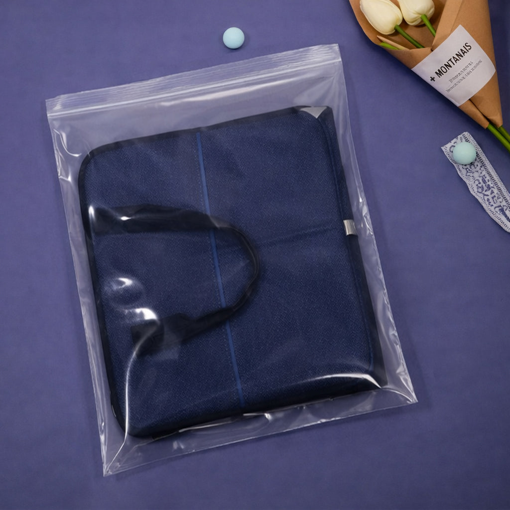 2 Mil 12" x 13" Resealable Clear Zip Bags 100 Pack