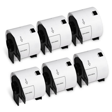 Brother DK-1202 Film Removable Shipping Labels 2.4" x 3.9"