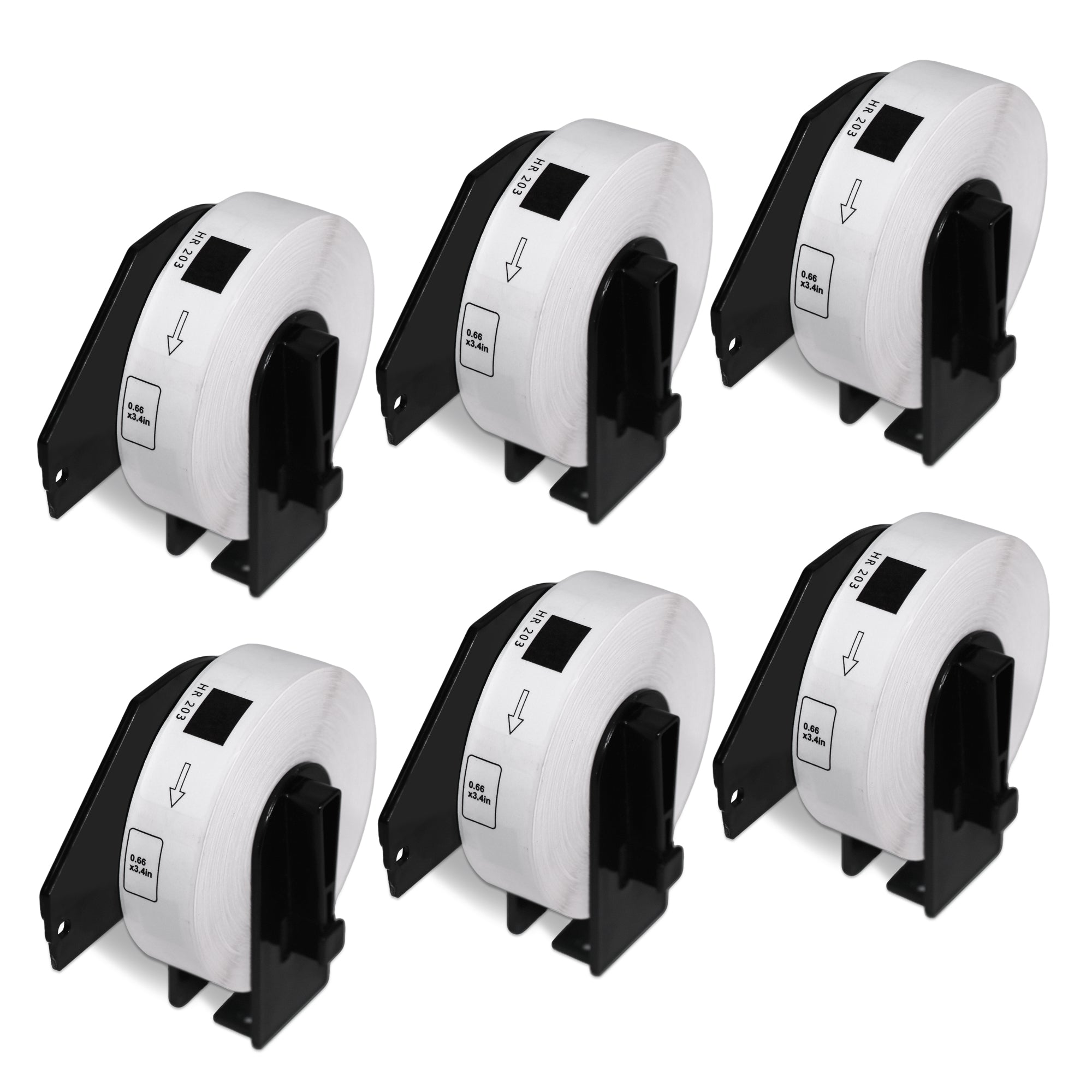 Brother DK-1203 Film Removable File Folder Labels 0.66" x 3.4"