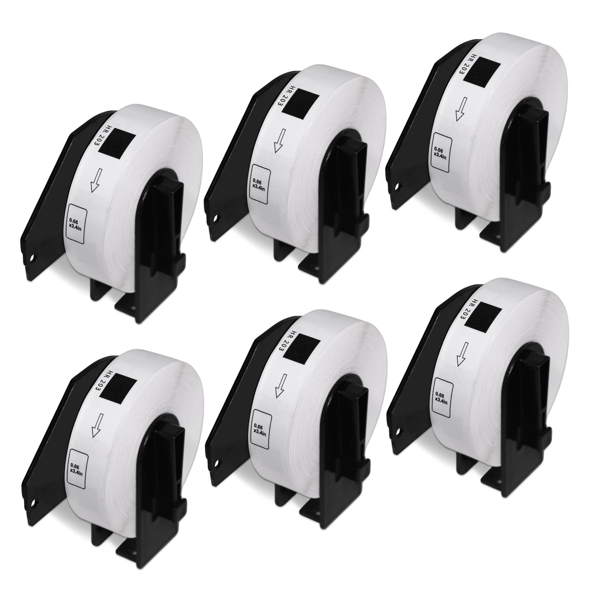 Brother DK-1203 Film Removable File Folder Labels 0.66" x 3.4"