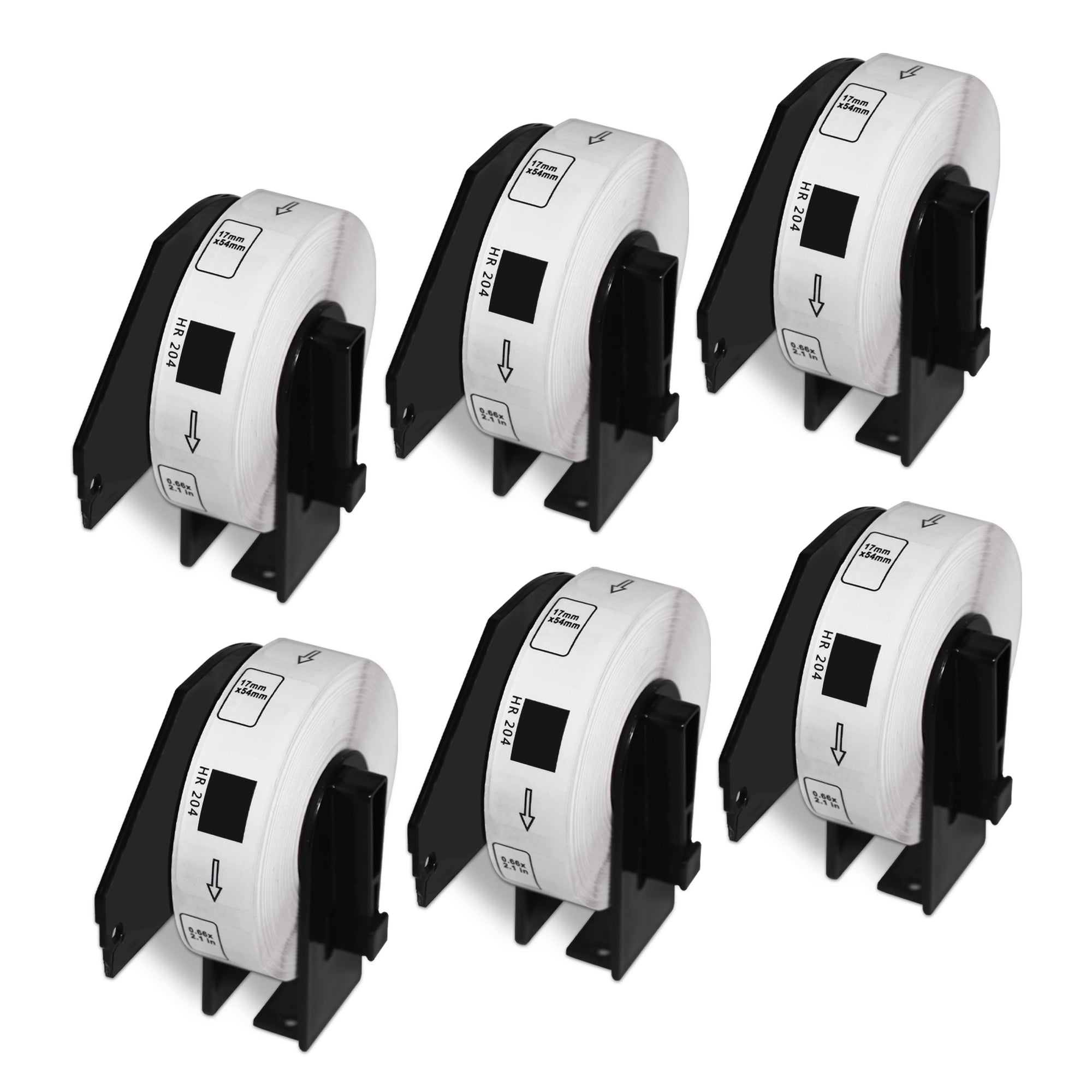 Brother DK-1204 Film Removable Address Labels 0.66" x 2.1"
