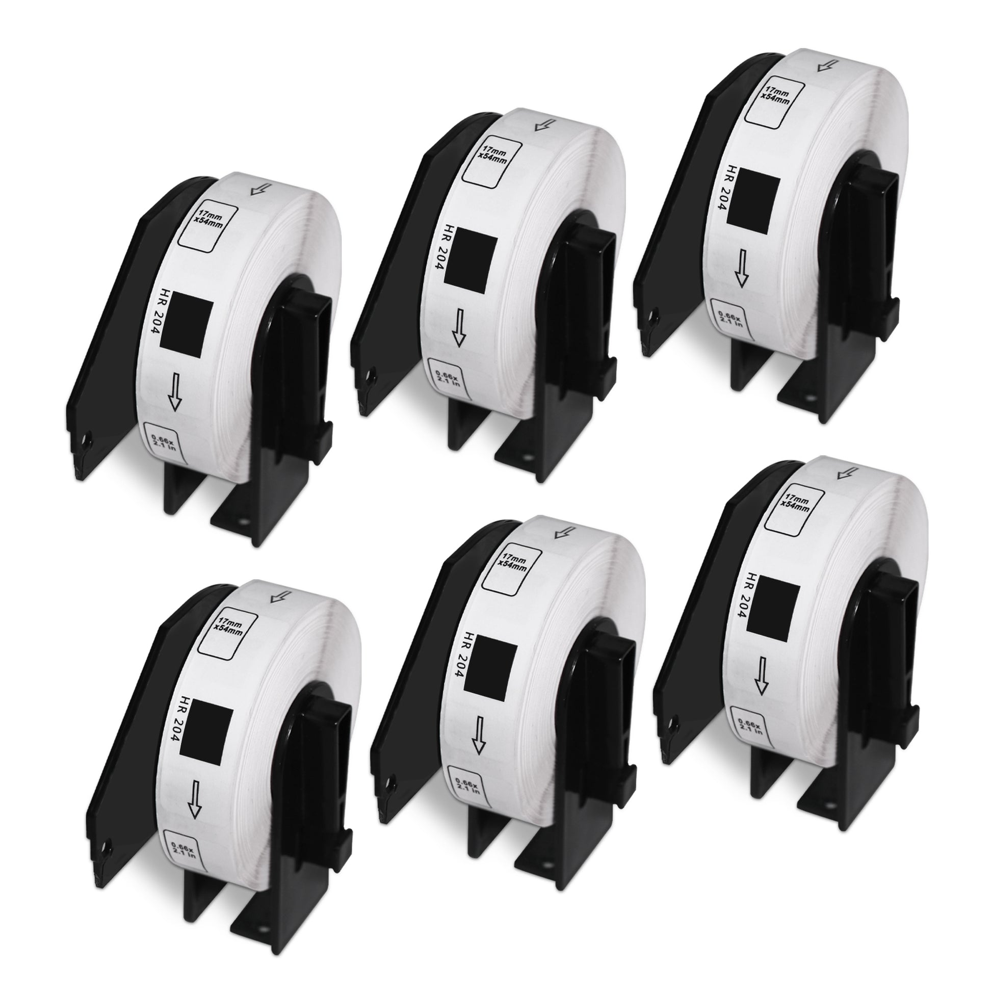 Brother DK-1204 Film Removable Address Labels 0.66" x 2.1"