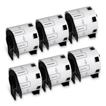 Brother DK-1209 Film Removable Barcode Labels 2.4" x 1.1"