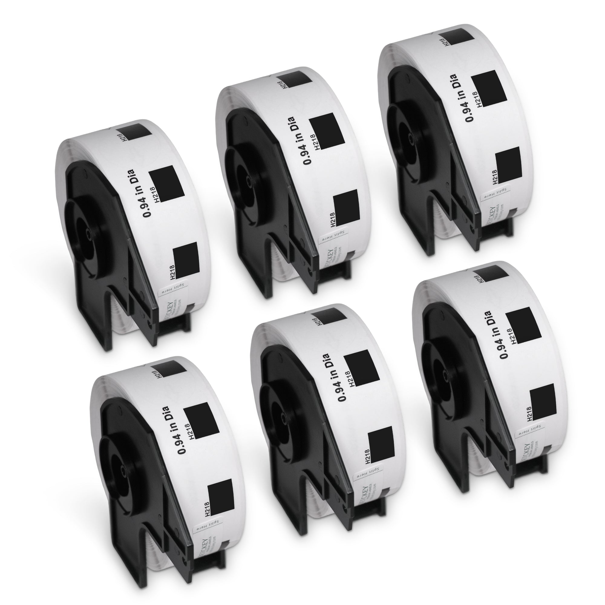 Brother DK-1218 Film Removable Round Labels 0.94 in Dia