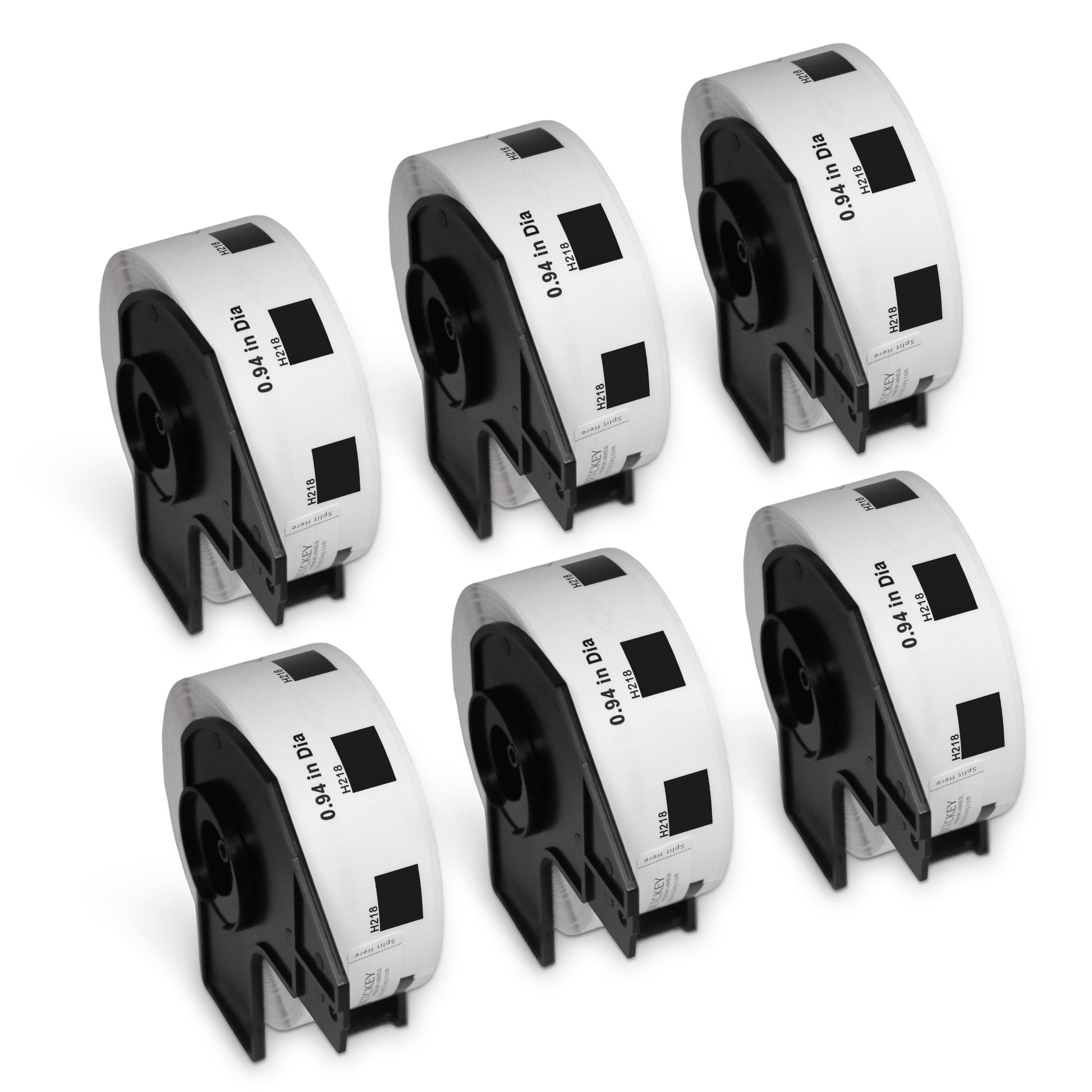 Brother DK-1218 Film Removable Round Labels 0.94 in Dia