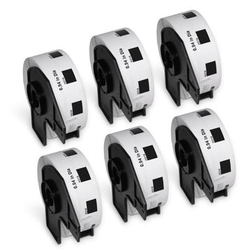Brother DK-1218 Film Removable Round Labels 0.94 in Dia