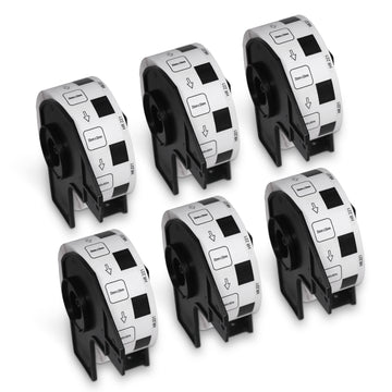 Brother DK-1221 Film Removable Square Labels 0.9" x 0.9"