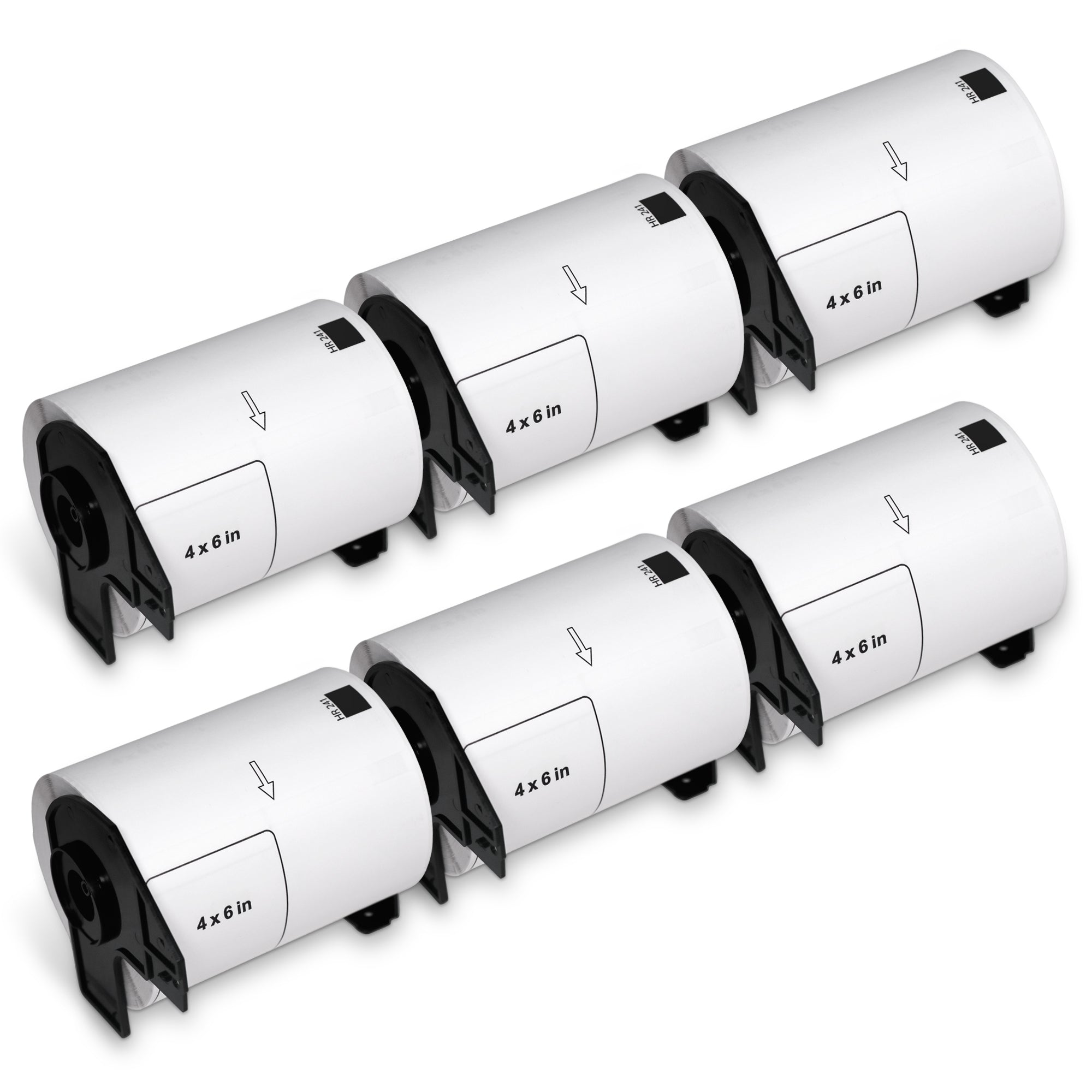 Brother DK-1241 Film Removable Shipping Labels 4" x 6"