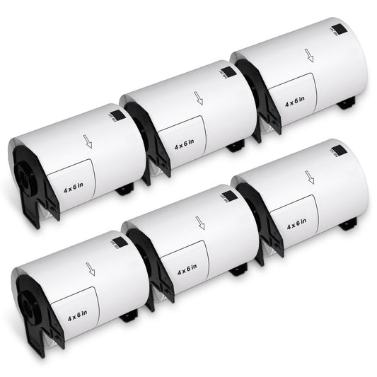 Brother DK-1241 Film Removable Shipping Labels 4" x 6"