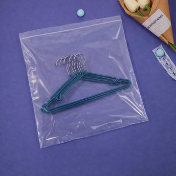 12" x 12" Resealable Clear 2 Mil Zip Bags 100 Pack