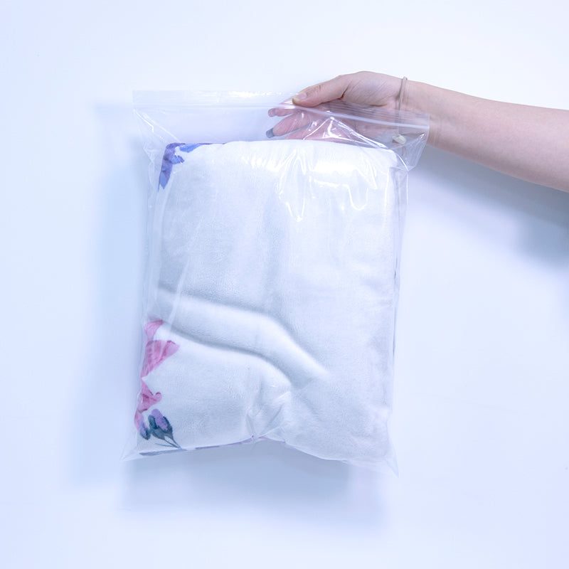 12" x 15" Clear Plastic Large Zip Lock Storage Bags