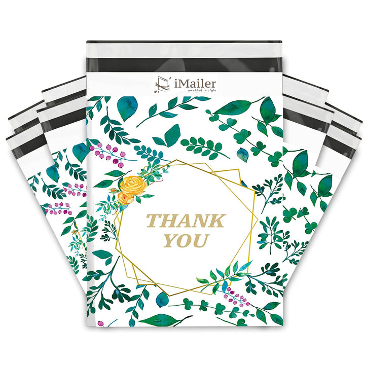 14.5" x 19" Thank You Plastic Bags for Clothes Envelopes Mailers