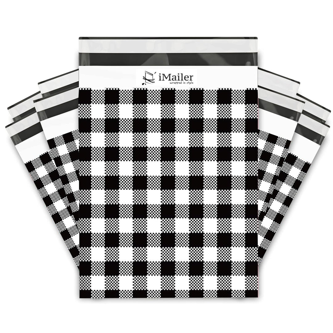 Gingham Plaid Self Seal Large Poly Mailer Bags For Shipping