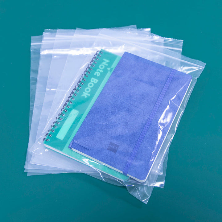 8" x 10" Clear Food Storage Zip Poly Bags